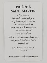 Carte de Prière à Saint Martin