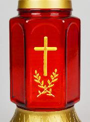 Bougie de Cimetière en Verre - 25cm