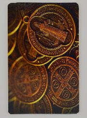 Lot de 10 Cartes de Prière Médaille de Saint Benoit