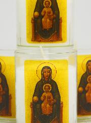 Lot de 4 Bougies Veilleuses Notre Dame de Montserrat