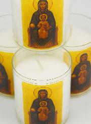 Lot de 4 Bougies Veilleuses Notre Dame de Montserrat