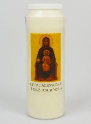 Bougie de Neuvaine à Notre Dame de Montserrat