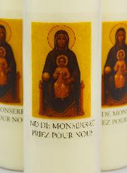 Lot de 6 Bougies de Neuvaine Notre Dame de Montserrat