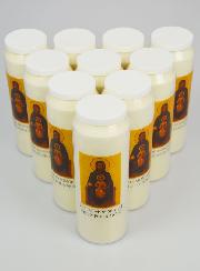 Lot de 10 Bougies de Neuvaine ND de Montserrat