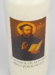 Bougie de Neuvaine à Saint Ignace de Loyola
