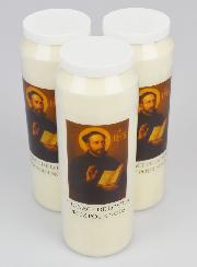 Lot de 3 Bougies de Neuvaine à Saint Ignace de Loyola