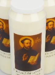 Lot de 3 Bougies de Neuvaine à Saint Ignace de Loyola