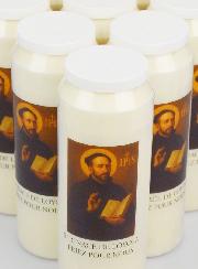 Lot de 20 Bougies de Neuvaine à Saint Ignace de Loyola
