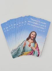 Lot de 10 Cartes Prière de Guérison du Christ