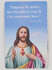 Lot de 10 Cartes Prière de Guérison du Christ