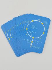 Lot de 10 Cartes de Prière - Comment Prier le Chapelet ?