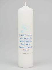 Cierge de Confirmation Les Fruits de l'Esprit Saint - 20cm