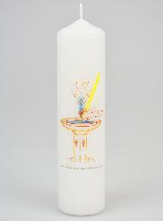 Cadeau de Baptême Enfant - Cierge 20cm