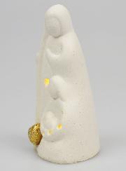 Statue de la Sainte Famille Lumineuse en Porcelaine - 11cm