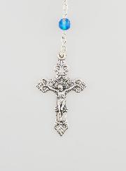 Chapelet Médaille Miraculeuse en Agate - Chaîne Argentée