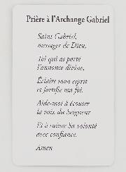 Lot de 10 Cartes de Prière à Saint Gabriel Archange
