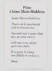 Lot de 10 Cartes de Prière à Sainte Marie Madeleine