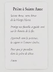 Lot de 10 Cartes de Prière à Sainte Anne