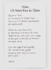 Lot de 10 Cartes de Prière à la Sainte Face du Christ