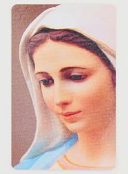 Lot de 10 Cartes de Prière à Notre Dame de Medjugorje