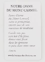 Lot de 10 Cartes de Prière N-D du Carmel