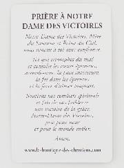 Lot de 10 Cartes de Prière à Notre Dame des Victoires
