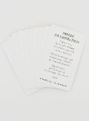 Lot de 10 Cartes de Prière de Libération