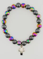 Bracelet en Pierres Naturelles - Titane de Quartz & Hématite