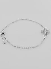 Bracelet Religieux en Argent & Croix en Nacre