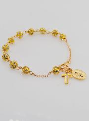 Bracelet Avec Croix & Médaille Miraculeuse