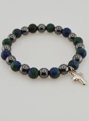 Bracelet en Pierres Naturelles - Hématite & Azurite