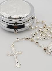 Custode Vierge à l'Enfant Avec Chapelet