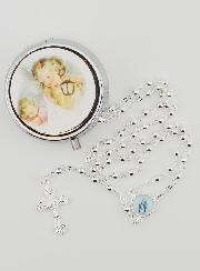 Boîte à Chapelet Ange Gardien - Chapelet Inclus