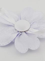 Cadeau de Baptême - Médaille de Berceau Fleur - Ange Gardien