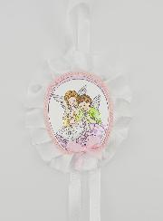 Cadeau de Baptême - Médaille de Berceau Anges Gardiens