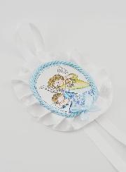 Cadeau de Baptême - Médaille de Berceau Ange Lanterne