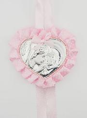 Cadeau de Baptême - Médaille de Berceau Vierge à l'Enfant