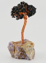 Arbre de Vie Base Améthyste - Obsidienne