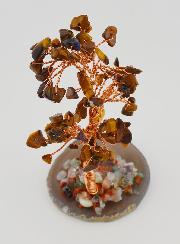 Arbre de Vie sur Agate - Oeil de Tigre