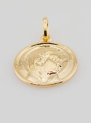 Médaille Vierge Marie Plaqué Or - 17mm