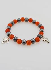 Bracelet en Pierres Naturelles - Hématite & Cornaline