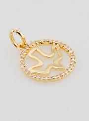 Médaille Saint Esprit Ajourée en Plaqué Or - 15mm