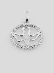 Médaille Saint Esprit Ajourée en Argent 925 - 15mm