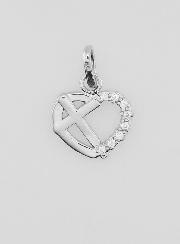 Pendentif Coeur & Croix en Argent
