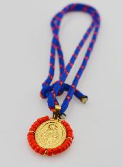 Collier Cordon Miraculeuse & Perles Rouges