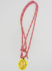 Collier Cordon Miraculeuse & Perles Jaunes