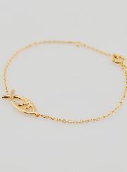 Bracelet Religieux Ichtus - Plaqué Or