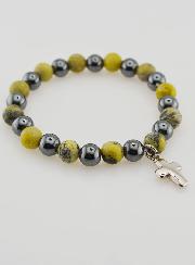 Bracelet Pierres Naturelles - Hématite & Serpentine