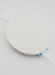 Cadeau de Baptême Garçon - Médaille de Berceau Vierge à l'Enfant