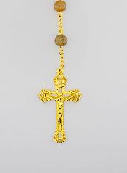 Chapelet Perles de Verre Marron - Miraculeuse